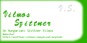 vilmos szittner business card